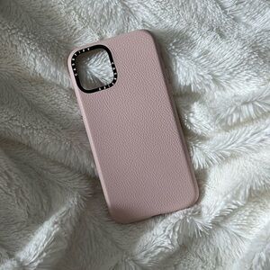 Casetify leather light pink iPhone 11pro case